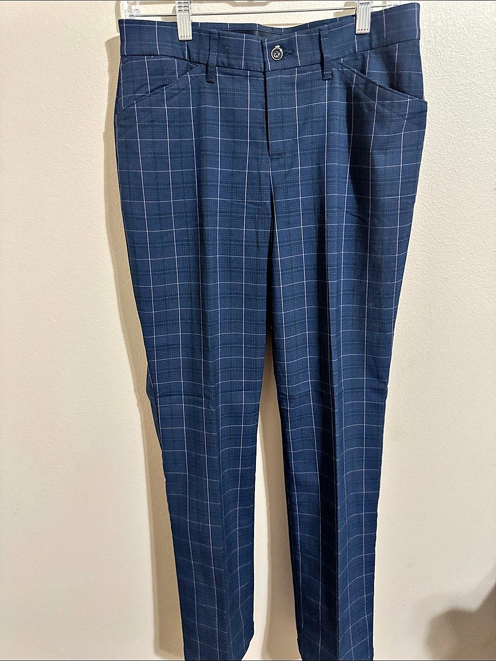 Lee Regular Fit Straight Leg Mid Rise Flex Motion Plaid Straight Leg Pants in